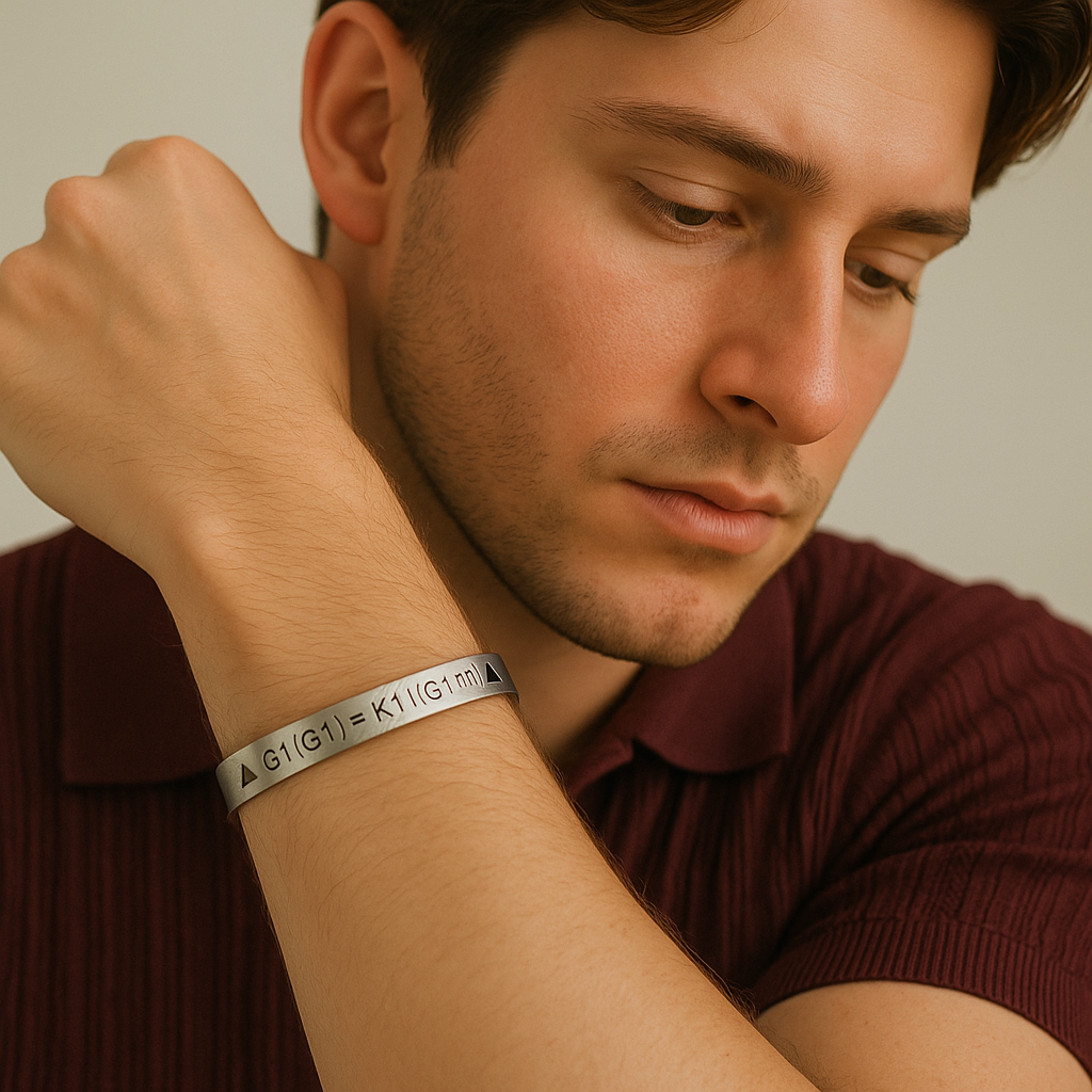 Pulsera Grabovoi G1(G1)=K1i(G1(Π)) | Acero Inoxidable Grabado