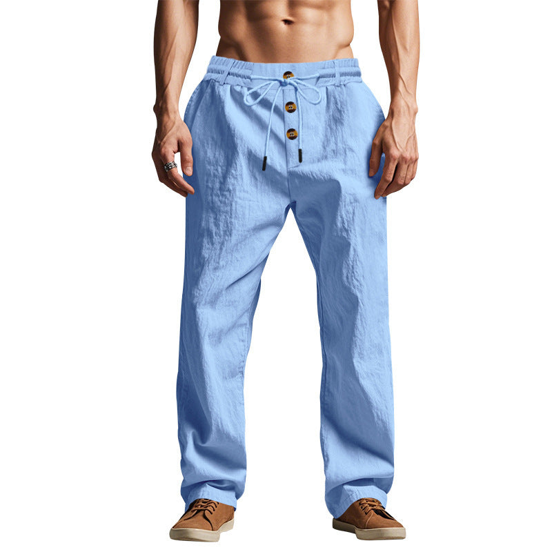Pantalón de Playa para Hombre - Suelto Transpirable Deportivo Verano Talla Plus
