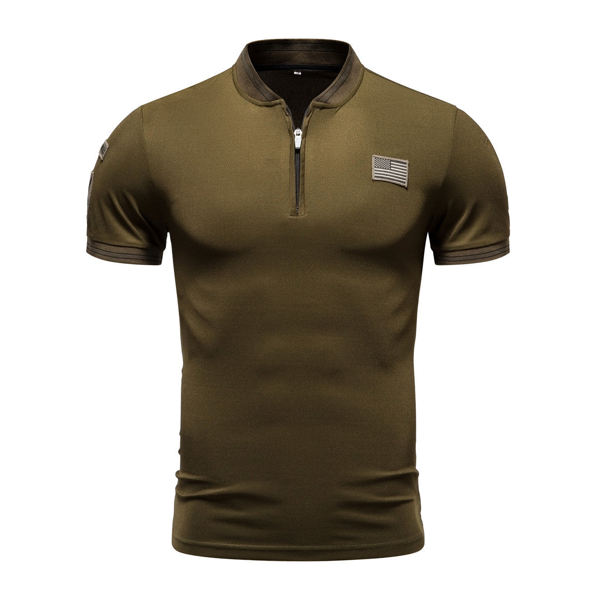 Polo Casual para Hombre - Cuello Mao Manga Corta Estilo Deportivo