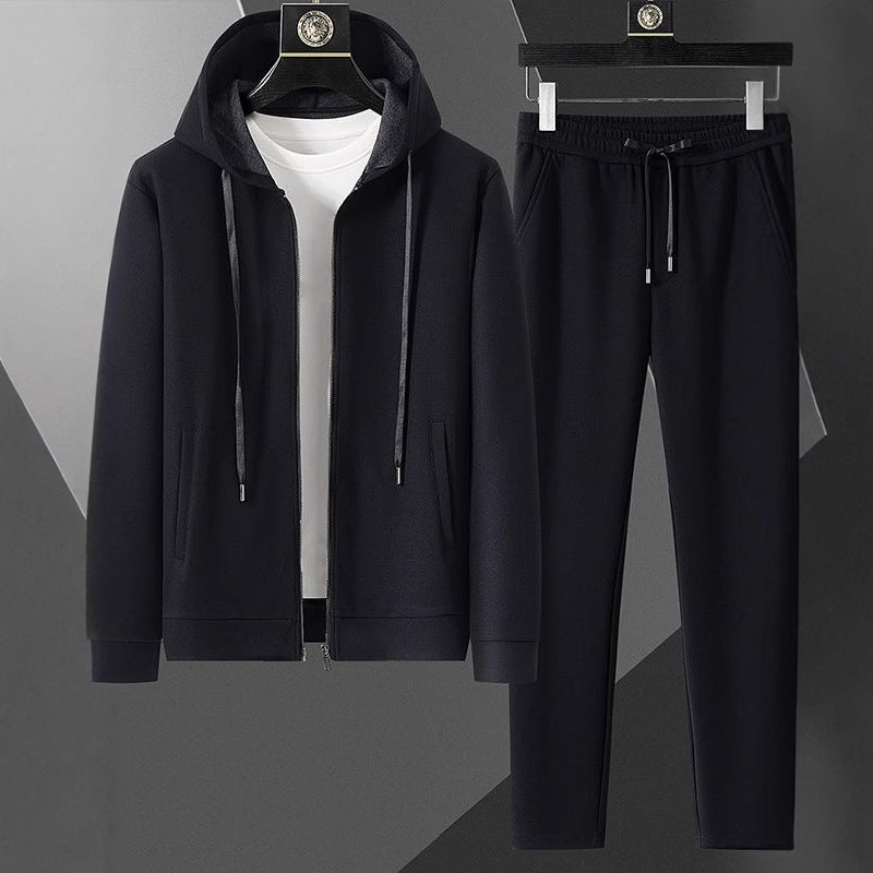 Conjunto Casual para Hombre - Chamarra y Pantalón Primavera Otoño Talla Plus