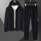 Conjunto Casual para Hombre - Chamarra y Pantalón Primavera Otoño Talla Plus