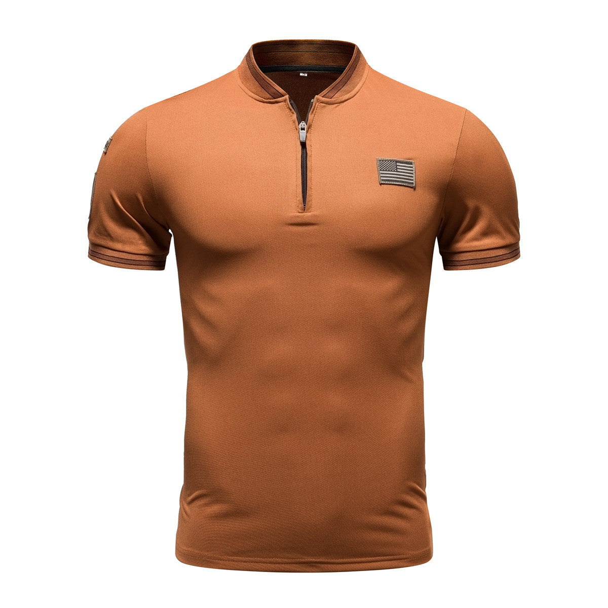 Polo Casual para Hombre - Cuello Mao Manga Corta Estilo Deportivo