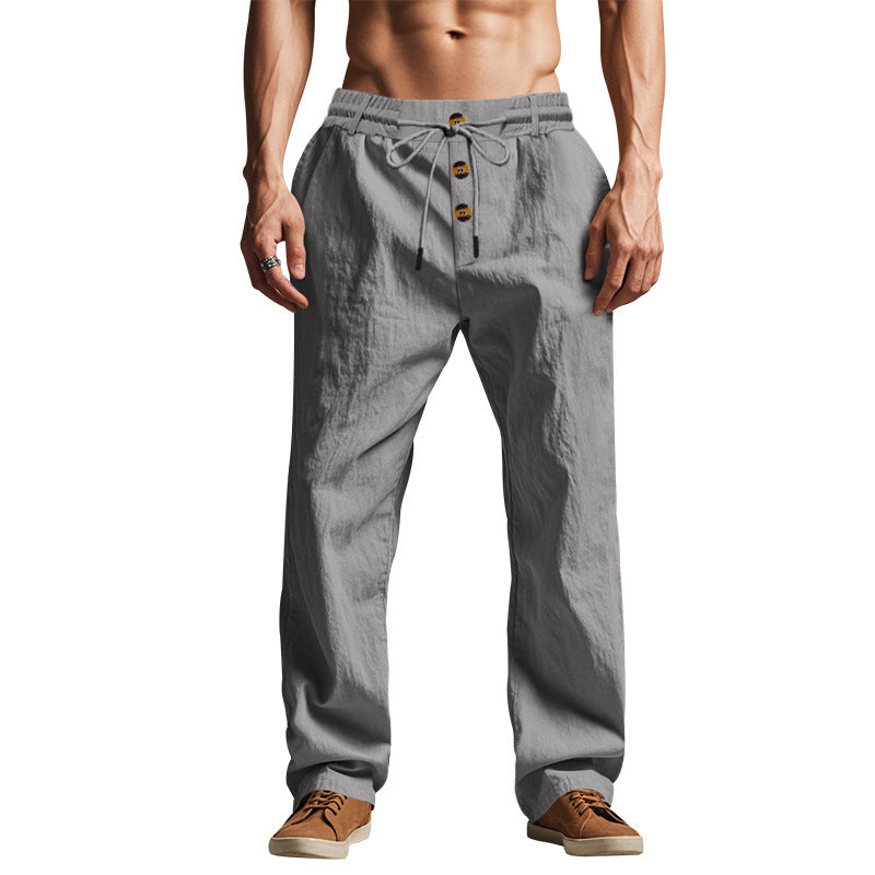 Pantalón de Playa para Hombre - Suelto Transpirable Deportivo Verano Talla Plus