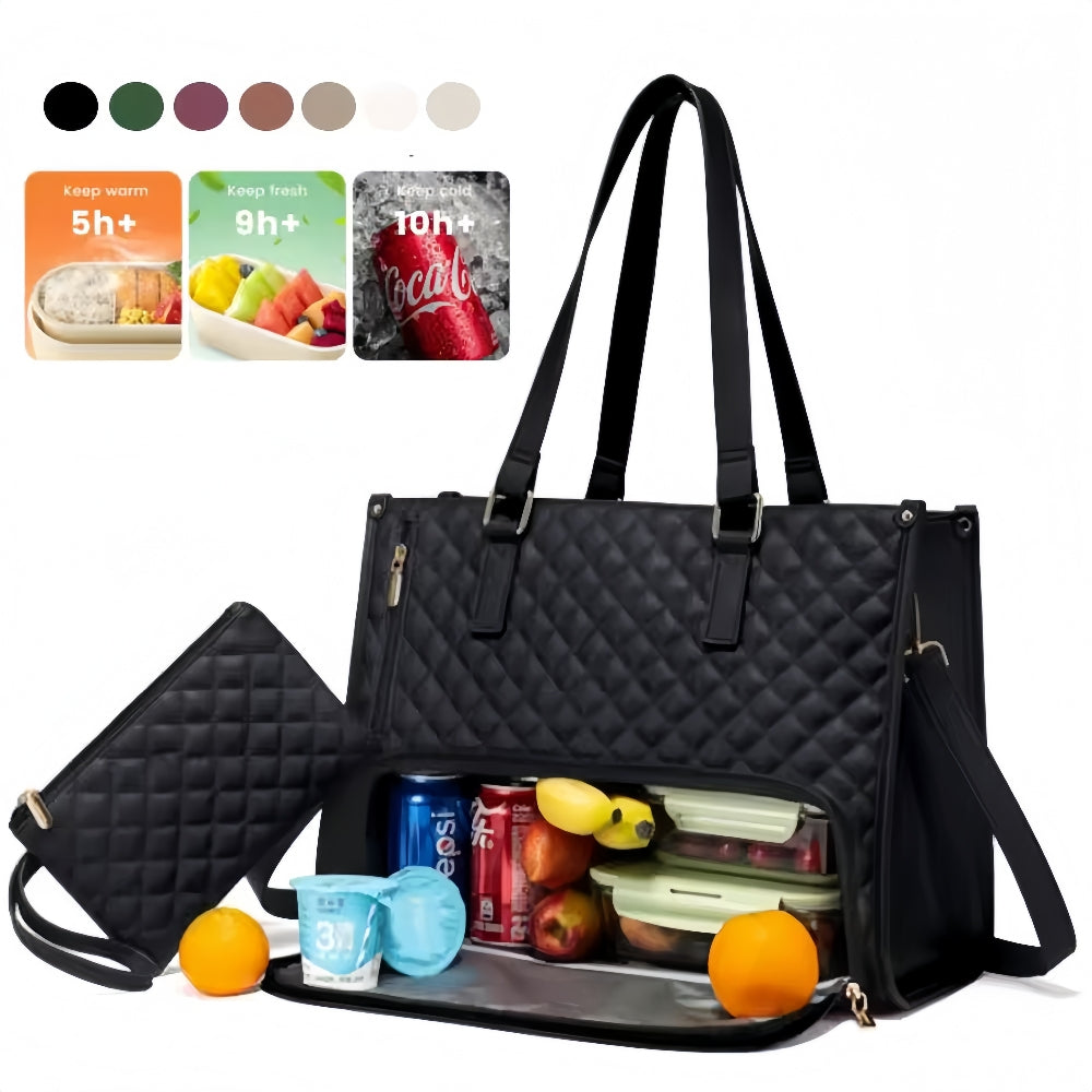 Bolsa para Laptop Lonchera Térmica y Ejecutiva para Mujer - Elegante e Impermeable