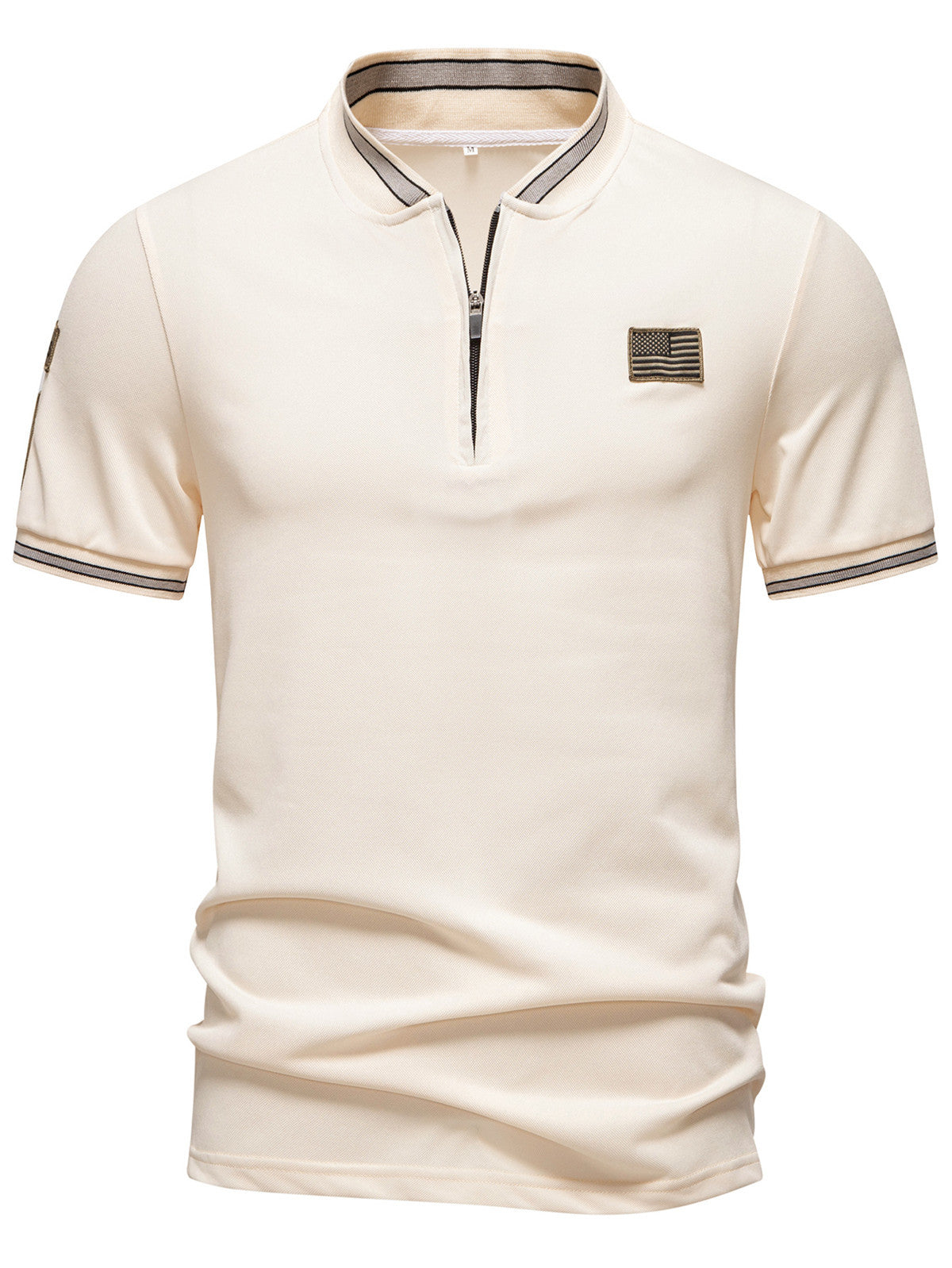 Polo Casual para Hombre - Cuello Mao Manga Corta Estilo Deportivo