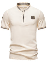 Polo Casual para Hombre - Cuello Mao Manga Corta Estilo Deportivo