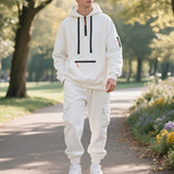 Conjunto Deportivo con Sudadera para Hombre - Forro Polar Cierre y Bolsillos