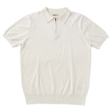Camisa de Punto Slim Fit para Hombre - Manga Corta Colores Sólidos