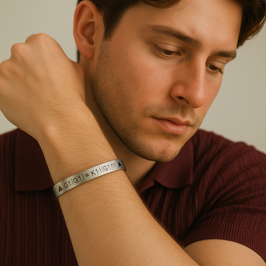 Pulsera Grabovoi G1(G1)=K1i(G1(Π)) | Acero Inoxidable Grabado