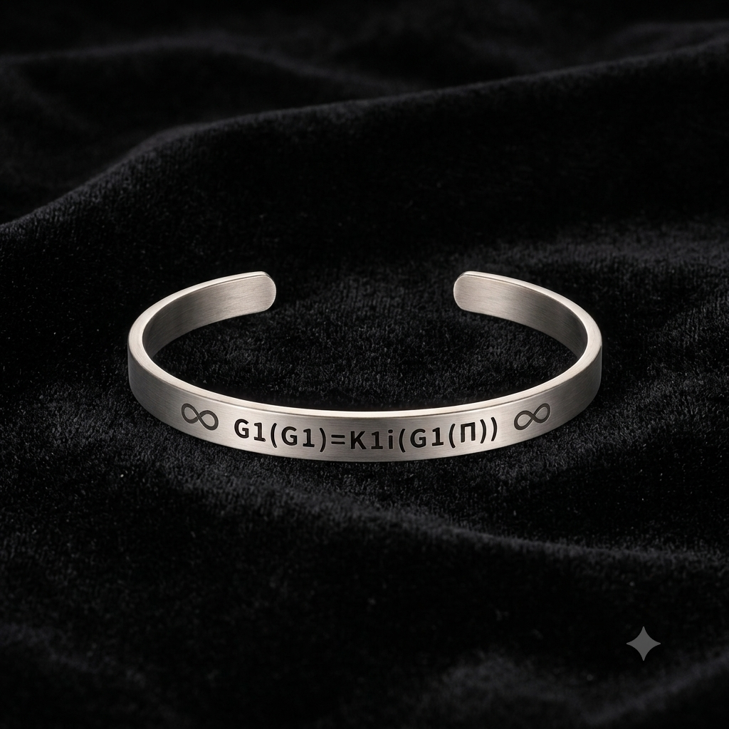 Pulsera Grabovoi G1(G1)=K1i(G1(Π)) | Acero Inoxidable Grabado