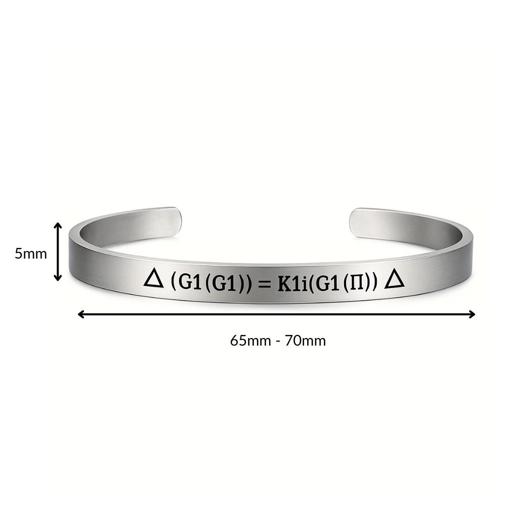 Pulsera Grabovoi G1(G1)=K1i(G1(Π)) | Acero Inoxidable Grabado