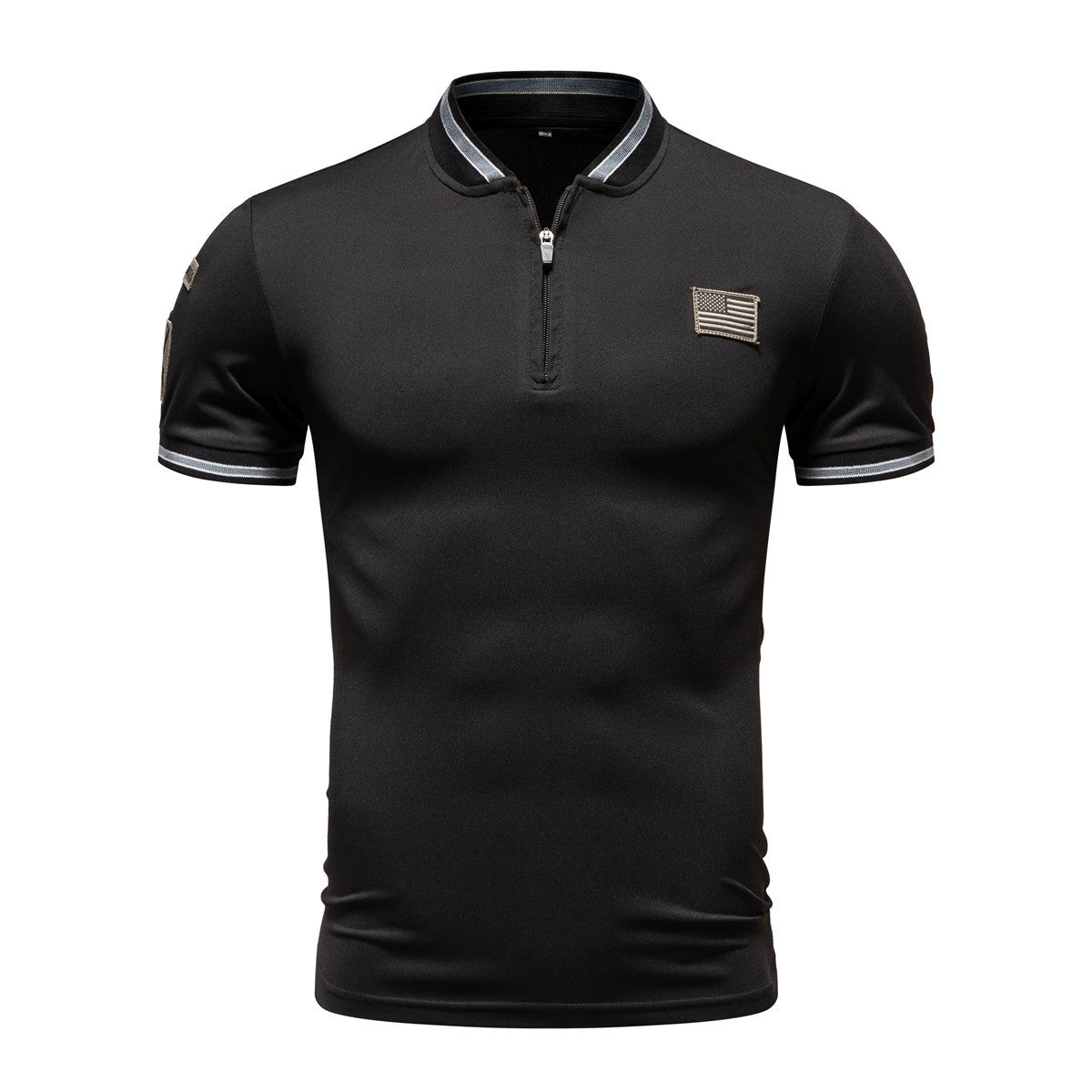 Polo Casual para Hombre - Cuello Mao Manga Corta Estilo Deportivo