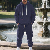 Conjunto Deportivo con Sudadera para Hombre - Forro Polar Cierre y Bolsillos