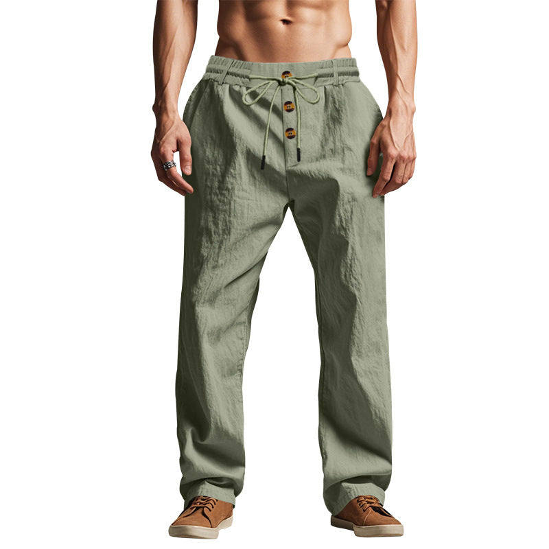 Pantalón de Playa para Hombre - Suelto Transpirable Deportivo Verano Talla Plus
