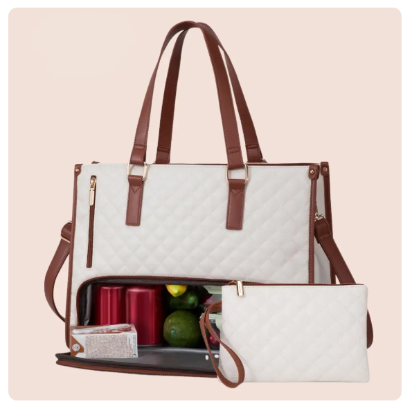 Bolsa para Laptop Lonchera Térmica y Ejecutiva para Mujer - Elegante e Impermeable